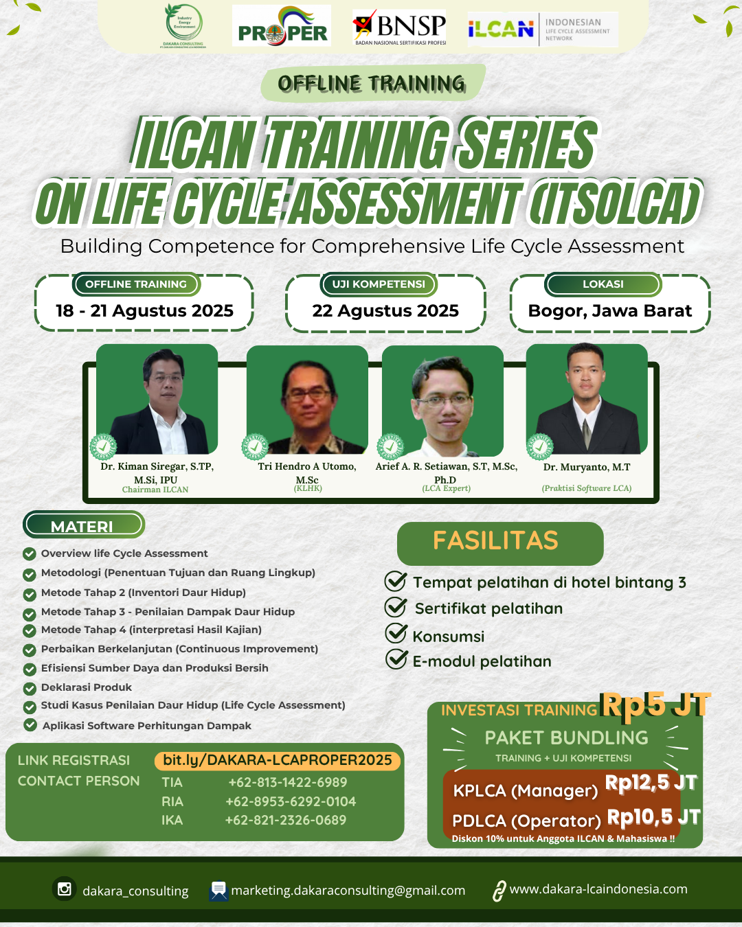 🌱 𝗢𝗙𝗙𝗟𝗜𝗡𝗘 𝗧𝗥𝗔𝗜𝗡𝗜𝗡𝗚: 𝗜𝗟𝗖𝗔𝗡 𝗧𝗥𝗔𝗜𝗡𝗜𝗡𝗚 𝗦𝗘𝗥𝗜𝗘𝗦 𝗢𝗡 𝗟𝗜𝗙𝗘 𝗖𝗬𝗖𝗟𝗘 𝗔𝗦𝗦𝗘𝗦𝗦𝗠𝗘𝗡𝗧 (𝗜𝗧𝗦𝗢𝗟𝗖𝗔)🌱